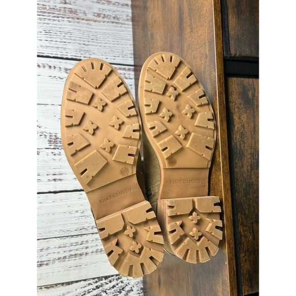 Vince Camuto Women's Kashilla Chain Link Zipper Ankle Moto Boots Shoes Size 8.5M - Picture 6 of 11